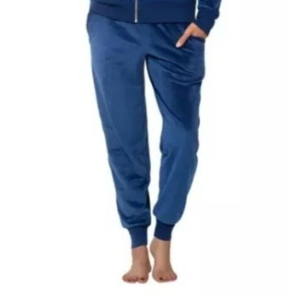 New Felina XS Velour Drawstring Tracksuit Bottom Elastic Ankle Jogger Pants